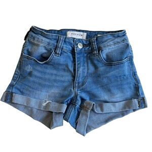 PacSun Super Stretch Shortie size 22 Blue Denim Women's Shorts